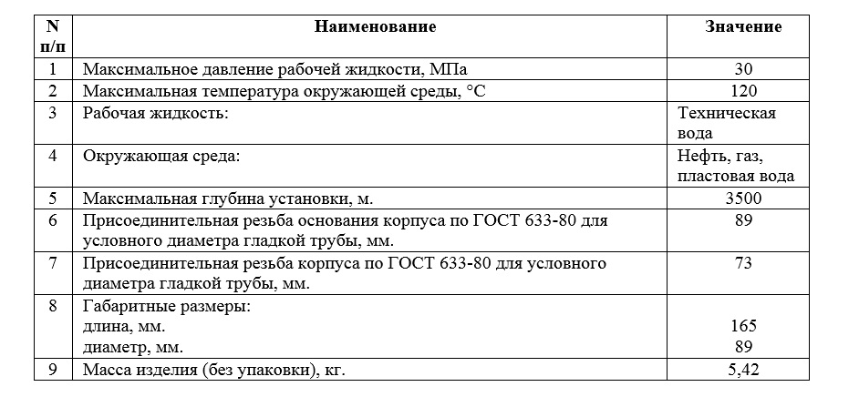 характеристики КОШ-73М